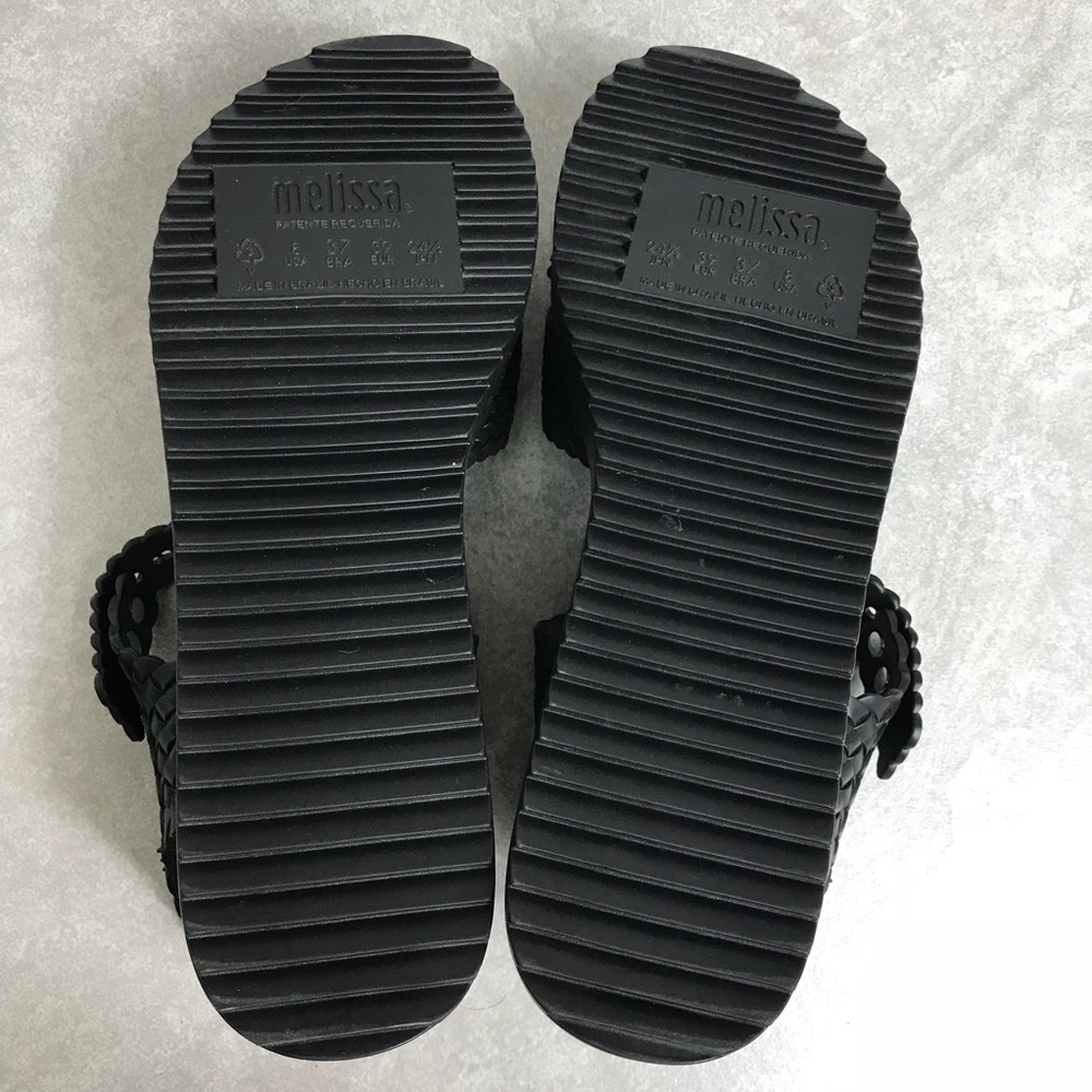 Melissa Salinas Jelly Hotness Black Sandals - Picture 7 of 8